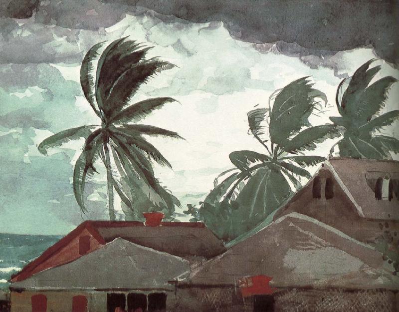 Winslow Homer Hurricane oil painting image